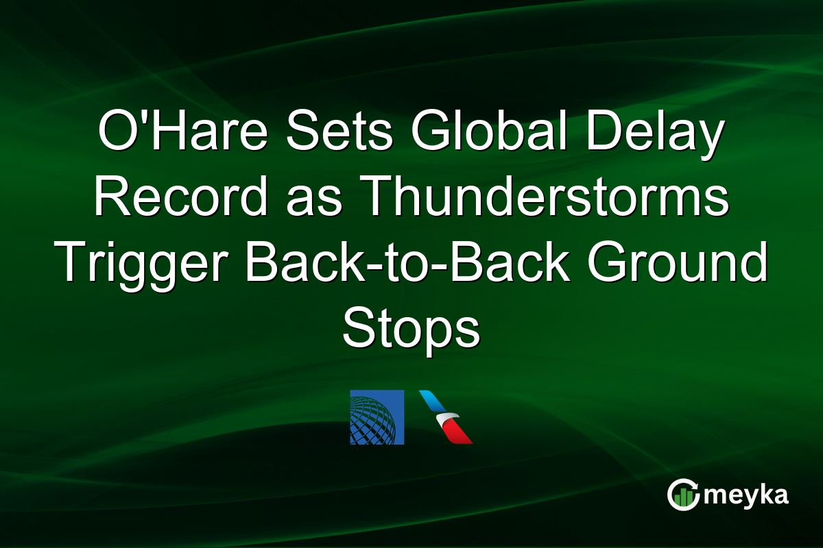 O’Hare Sets Global Delay Record as Thunderstorms Trigger Back-to-Back Ground Stops