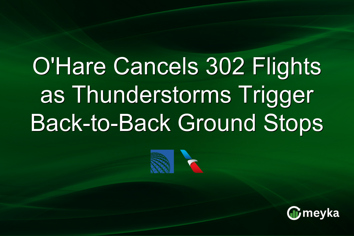 O’Hare Cancels 302 Flights as Thunderstorms Trigger Back-to-Back Ground Stops