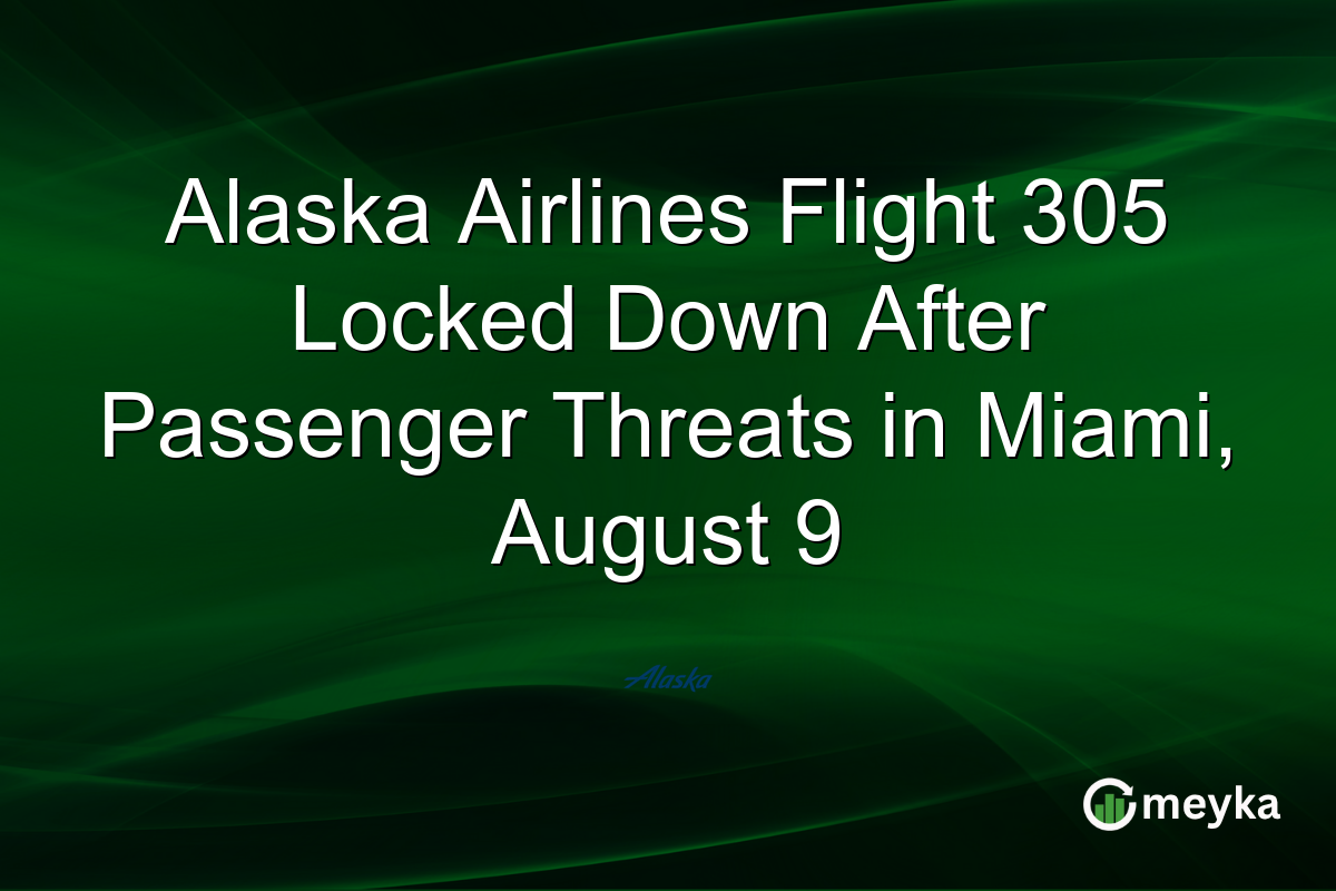 Alaska Airlines Flight 305 Locked Down After Passenger Threats in Miami, August 9