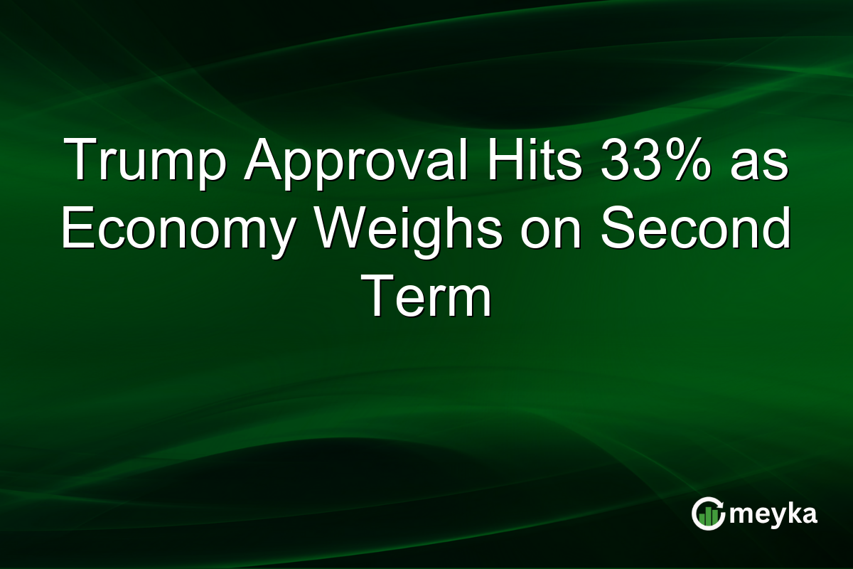 Trump Approval Hits 33% as Economy Weighs on Second Term