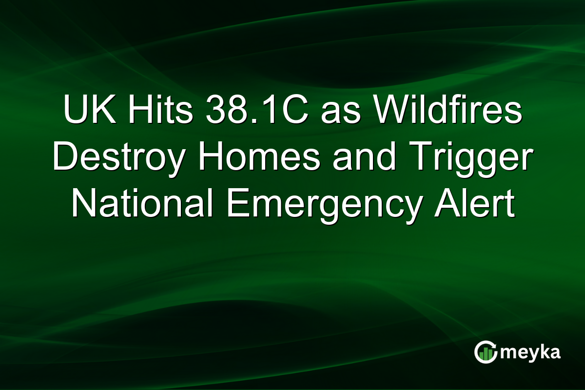 UK Hits 38.1C as Wildfires Destroy Homes and Trigger National Emergency Alert