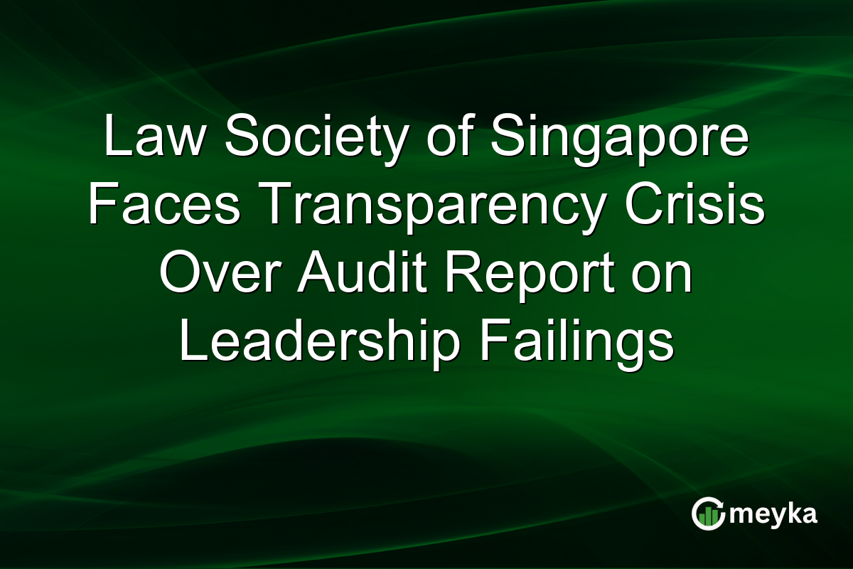 Law Society of Singapore Faces Transparency Crisis Over Audit Report on Leadership Failings