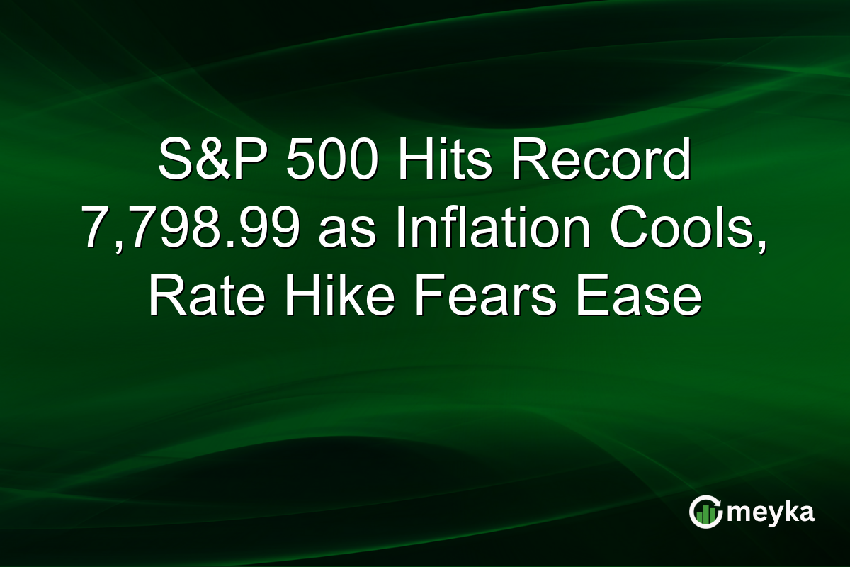S&P 500 Hits Record 7,798.99 as Inflation Cools, Rate Hike Fears Ease