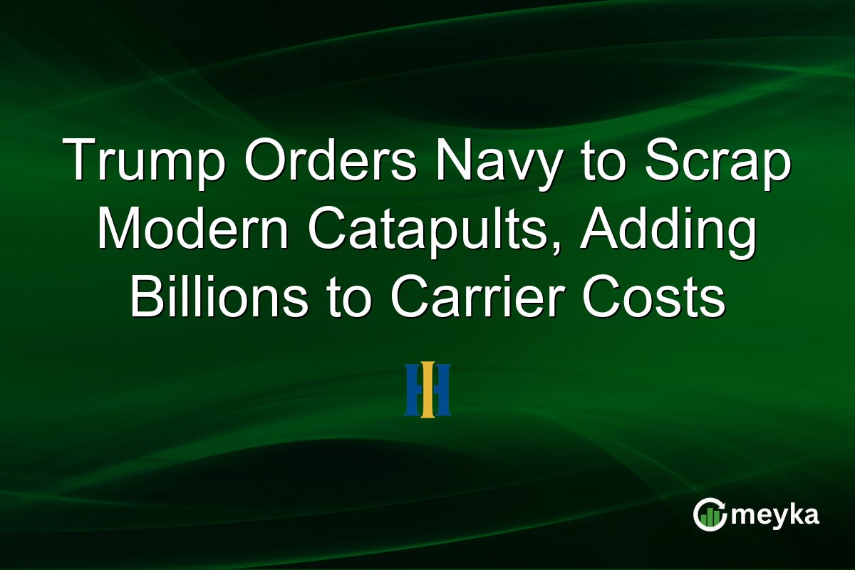 Trump Orders Navy to Scrap Modern Catapults, Adding Billions to Carrier Costs