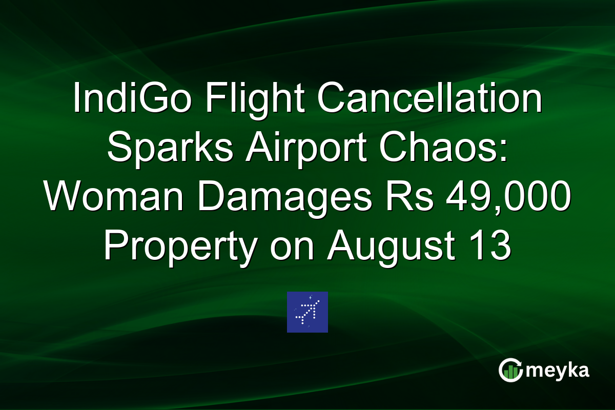 IndiGo Flight Cancellation Sparks Airport Chaos: Woman Damages Rs 49,000 Property on August 13