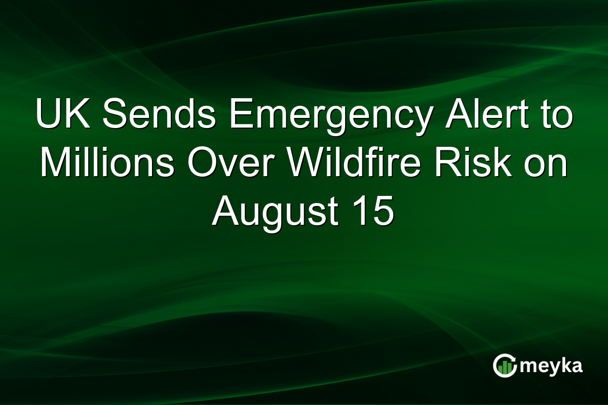 UK Sends Emergency Alert to Millions Over Wildfire Risk on August 15
