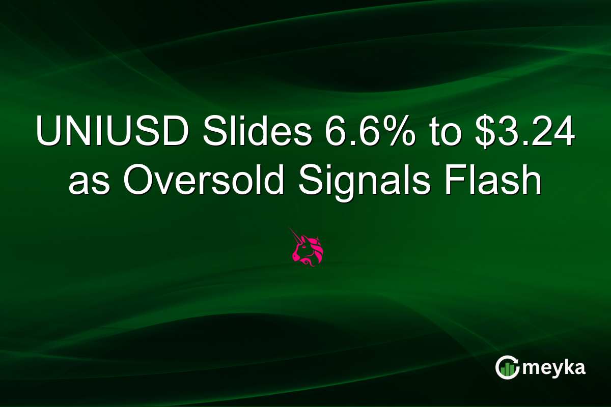 UNIUSD Slides 6.6% to $3.24 as Oversold Signals Flash