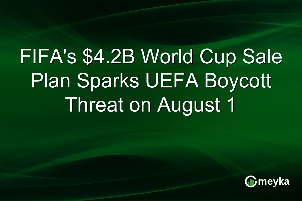 FIFA’s $4.2B World Cup Sale Plan Sparks UEFA Boycott Threat on August 1