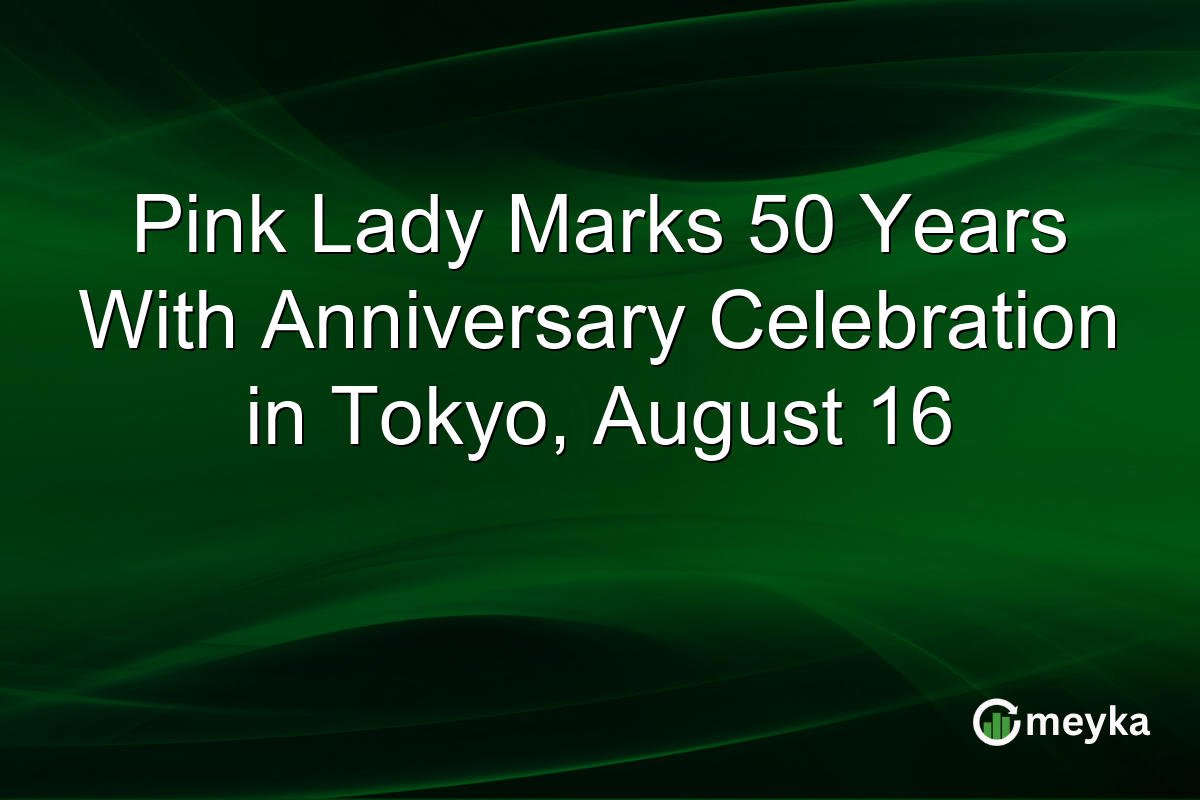 Pink Lady Marks 50 Years With Anniversary Celebration in Tokyo, August 16