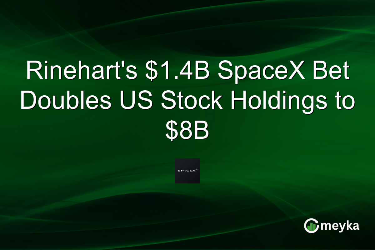 Rinehart’s $1.4B SpaceX Bet Doubles US Stock Holdings to $8B