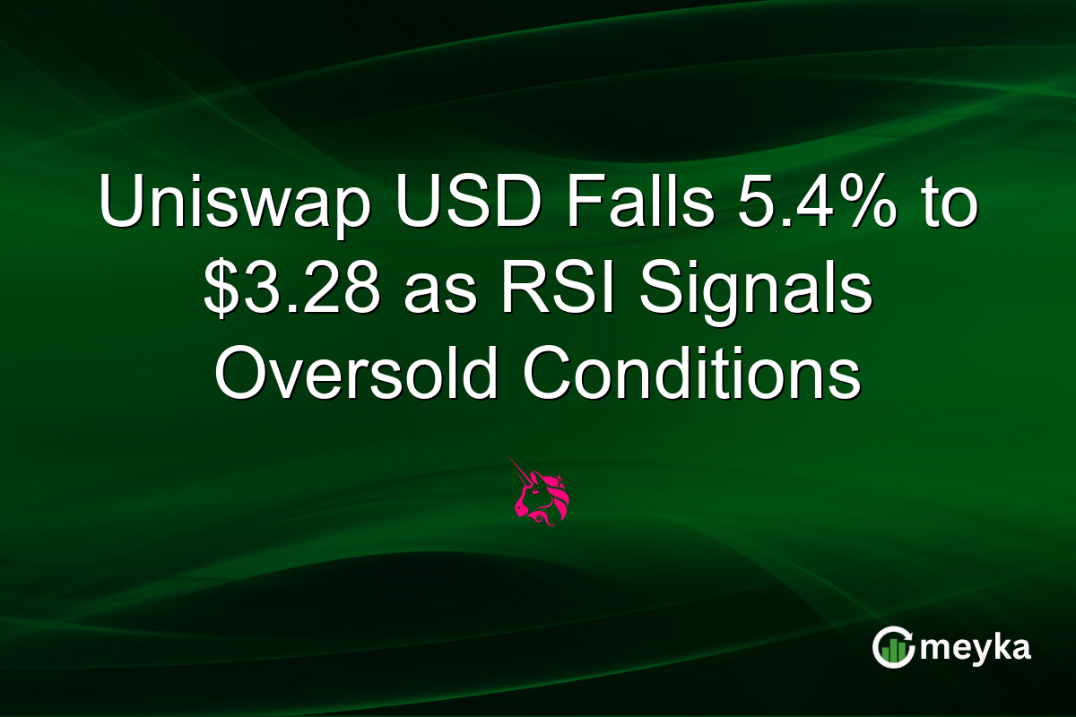 Uniswap USD Falls 5.4% to $3.28 as RSI Signals Oversold Conditions