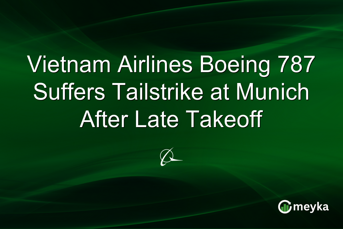 Vietnam Airlines Boeing 787 Suffers Tailstrike at Munich After Late Takeoff