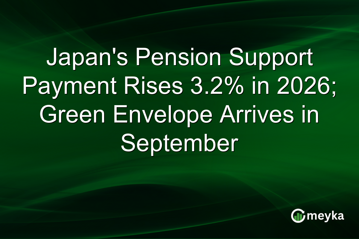 Japan’s Pension Support Payment Rises 3.2% in 2026; Green Envelope Arrives in September