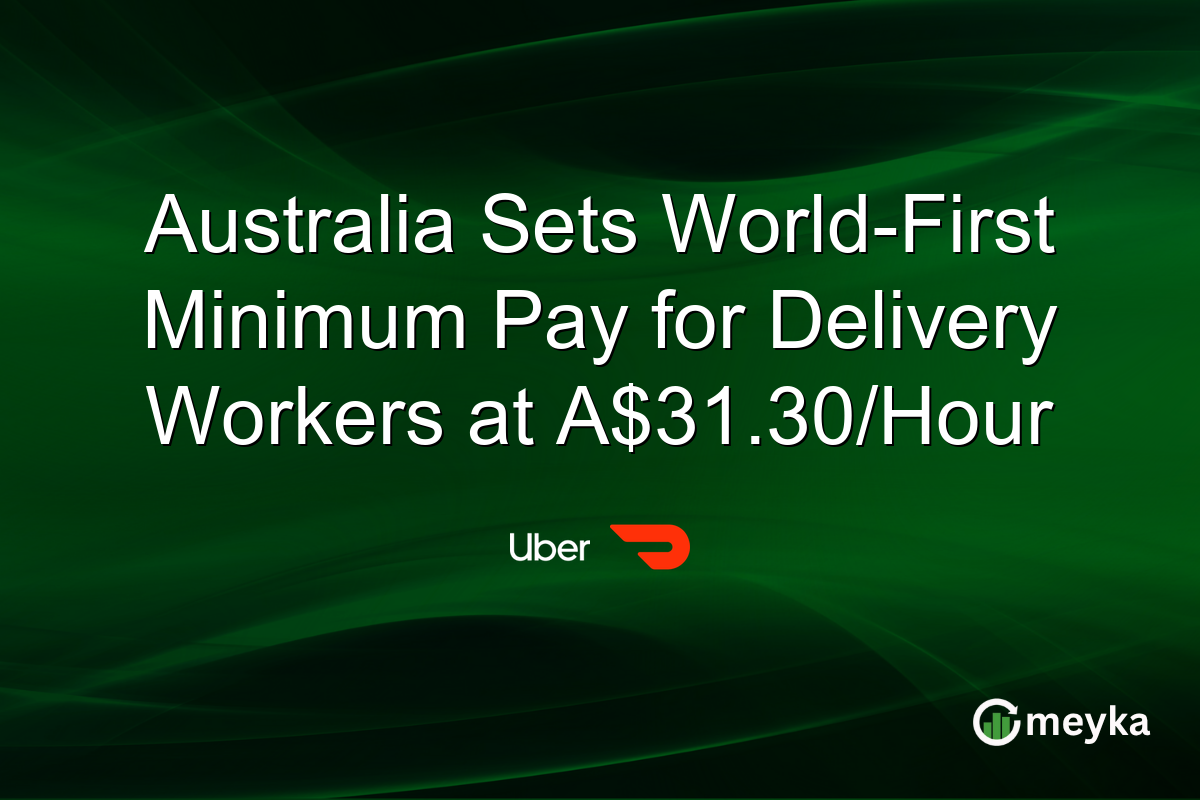 Australia Sets World-First Minimum Pay for Delivery Workers at A$31.30/Hour