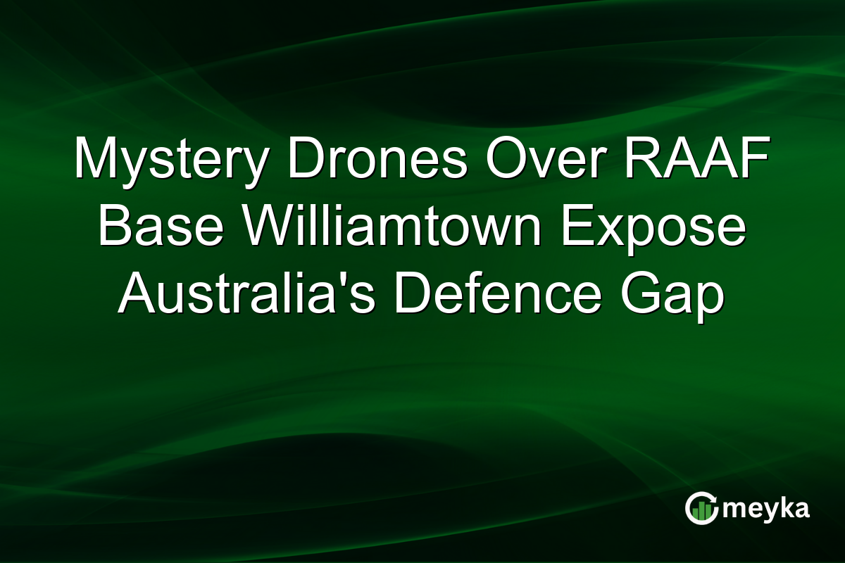 Mystery Drones Over RAAF Base Williamtown Expose Australia’s Defence Gap