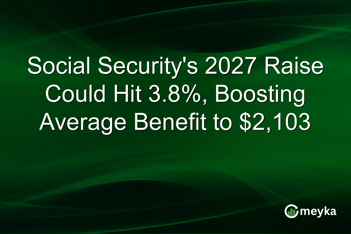 Social Security’s 2027 Raise Could Hit 3.8%, Boosting Average Benefit to $2,103
