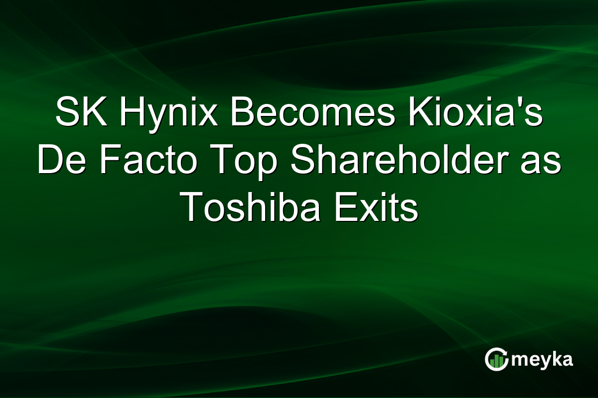 SK Hynix Becomes Kioxia’s De Facto Top Shareholder as Toshiba Exits