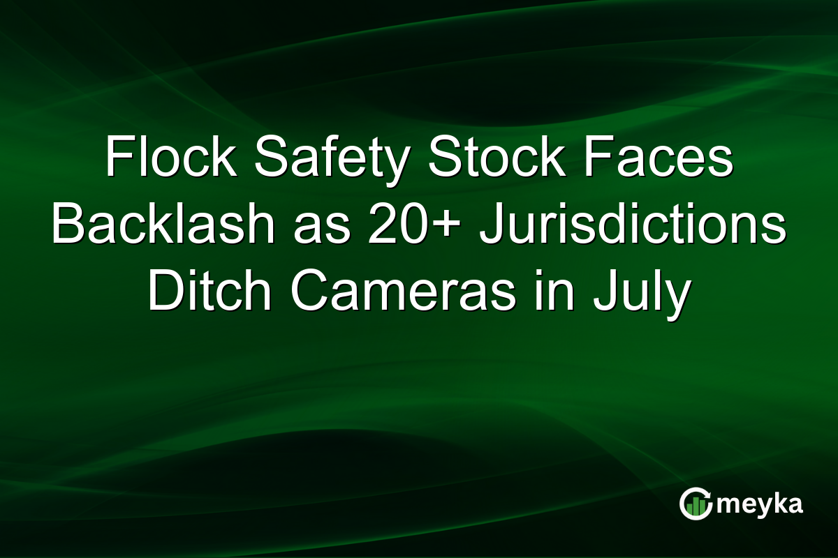 Flock Safety Stock Faces Backlash as 20+ Jurisdictions Ditch Cameras in July