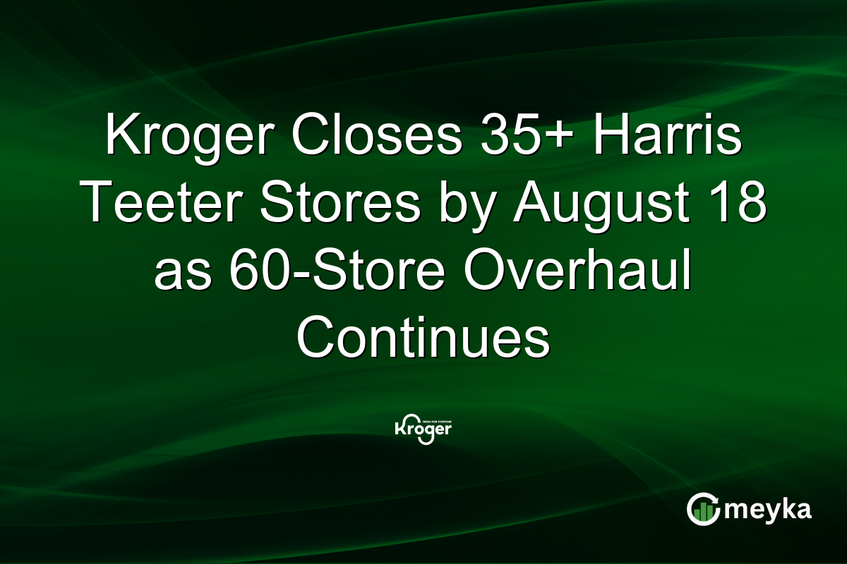 Kroger Closes 35+ Harris Teeter Stores by August 18 as 60-Store Overhaul Continues