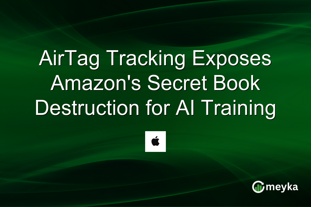 AirTag Tracking Exposes Amazon’s Secret Book Destruction for AI Training