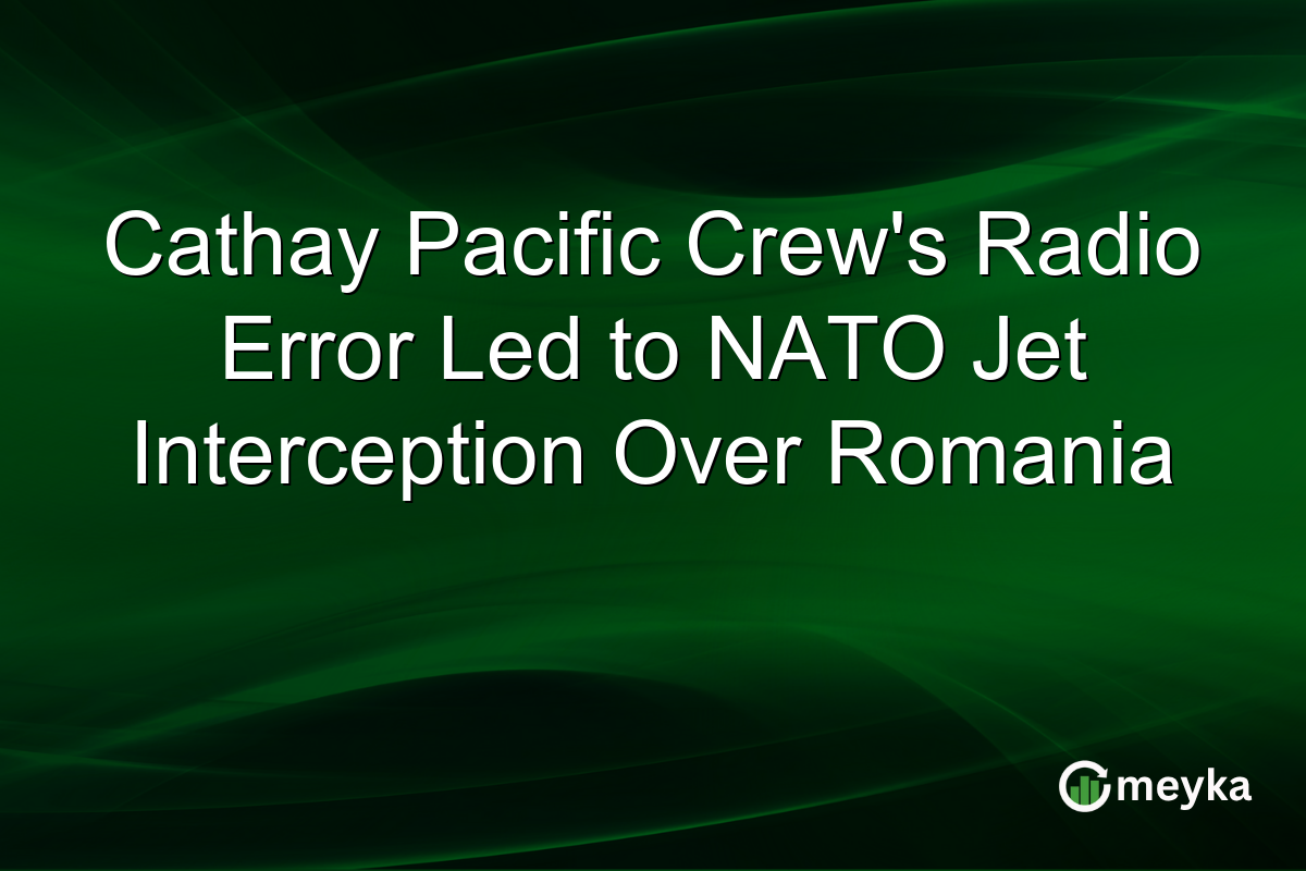 Cathay Pacific Crew’s Radio Error Led to NATO Jet Interception Over Romania