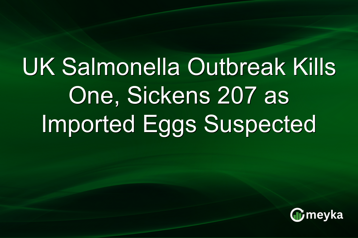 UK Salmonella Outbreak Kills One, Sickens 207 as Imported Eggs Suspected