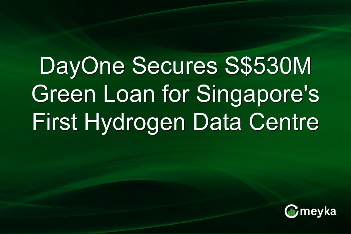 DayOne Secures S$530M Green Loan for Singapore’s First Hydrogen Data Centre