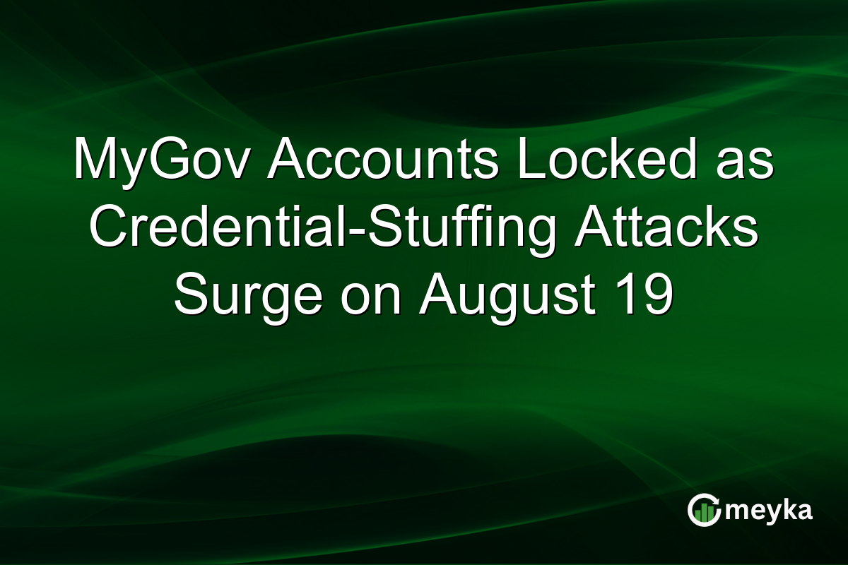 MyGov Accounts Locked as Credential-Stuffing Attacks Surge on August 19