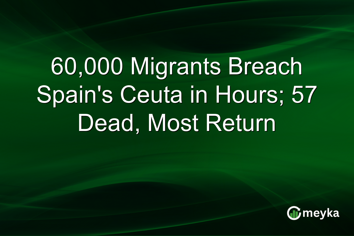 60,000 Migrants Breach Spain’s Ceuta in Hours; 57 Dead, Most Return