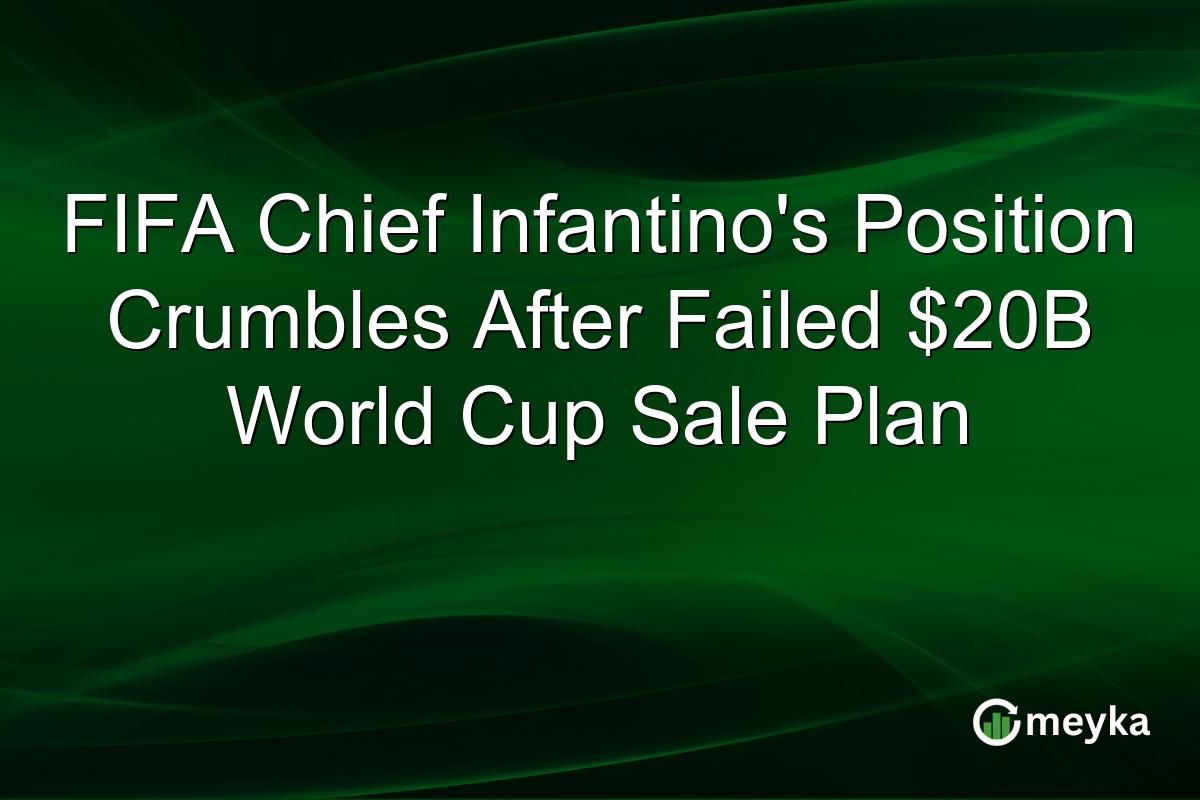 FIFA Chief Infantino’s Position Crumbles After Failed $20B World Cup Sale Plan