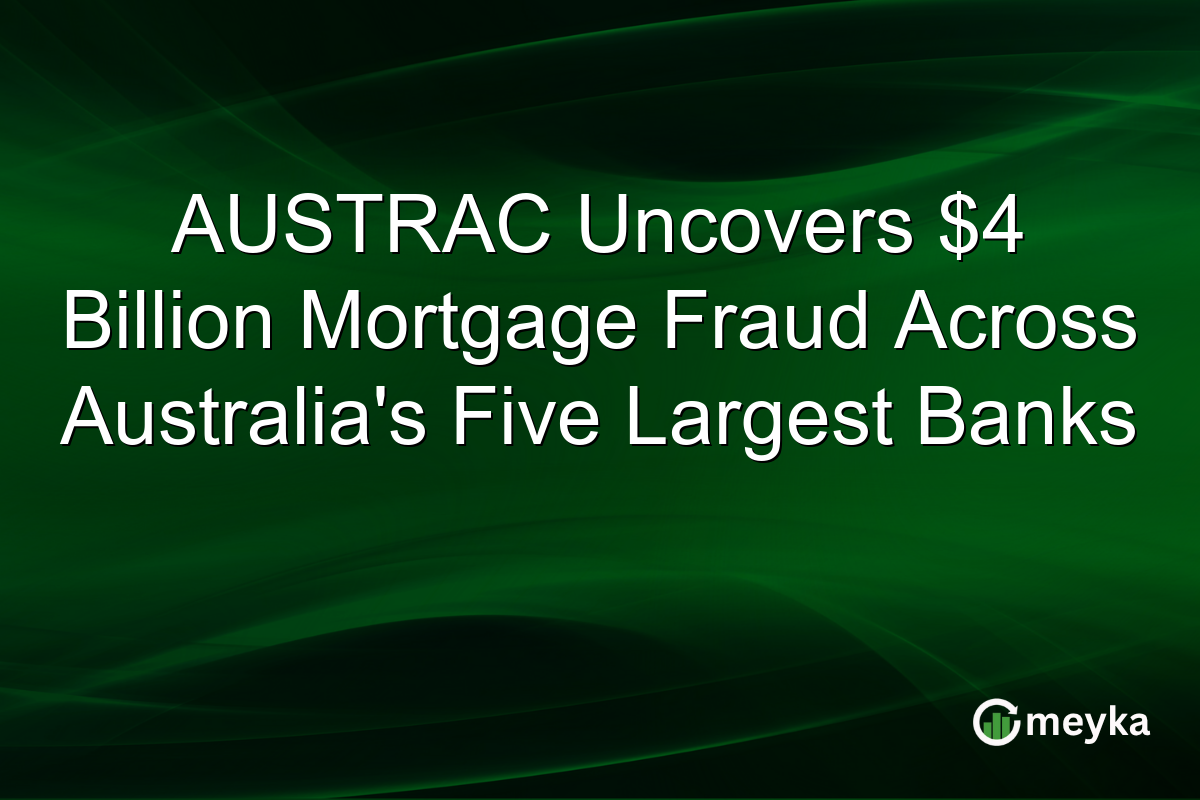 AUSTRAC Uncovers $4 Billion Mortgage Fraud Across Australia’s Five Largest Banks