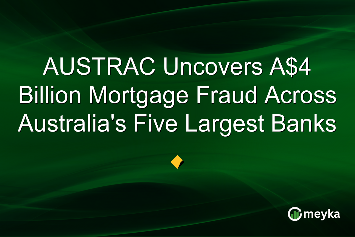 AUSTRAC Uncovers A$4 Billion Mortgage Fraud Across Australia’s Five Largest Banks