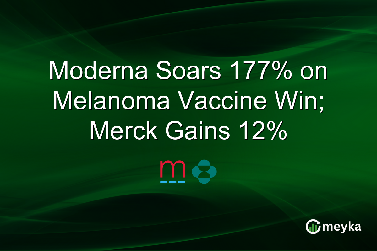Moderna Soars 177% on Melanoma Vaccine Win; Merck Gains 12%