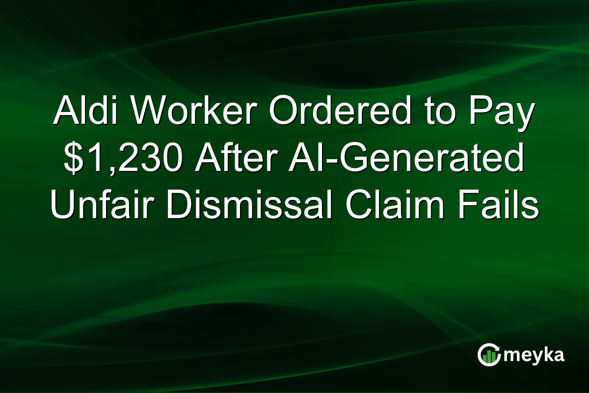 Aldi Worker Ordered to Pay $1,230 After AI-Generated Unfair Dismissal Claim Fails
