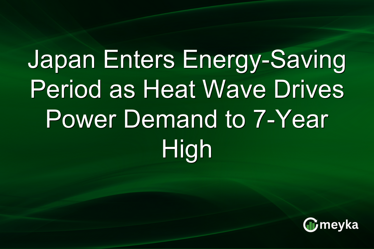 Japan Enters Energy-Saving Period as Heat Wave Drives Power Demand to 7-Year High