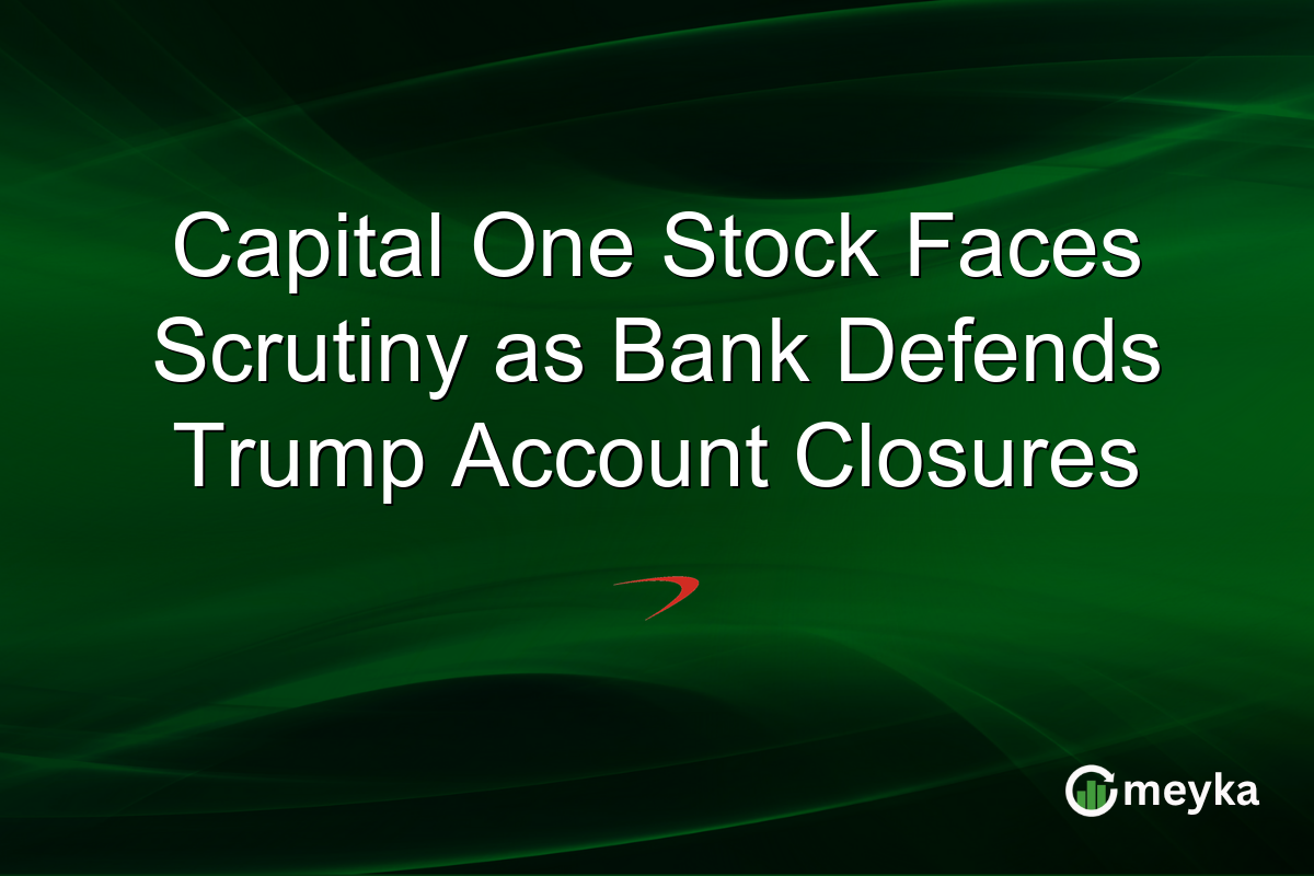 Capital One Stock Faces Scrutiny as Bank Defends Trump Account Closures