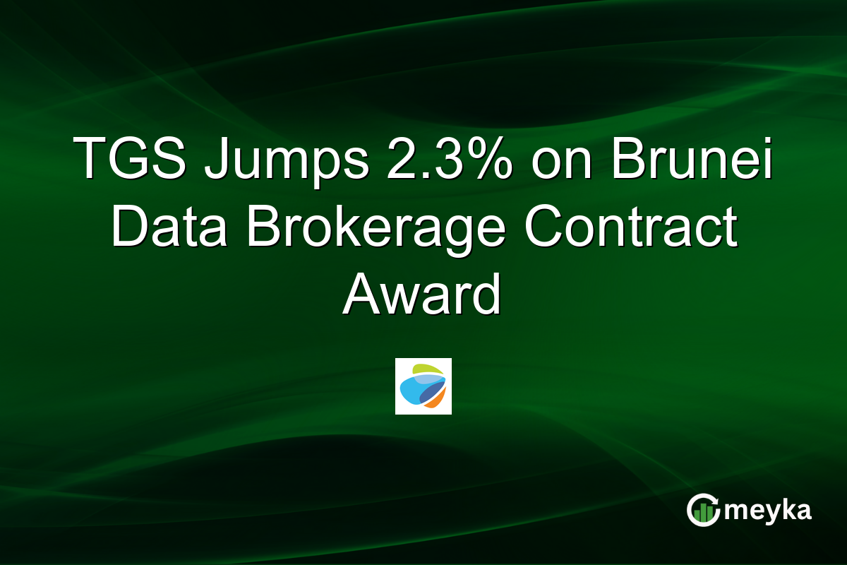 TGS Jumps 2.3% on Brunei Data Brokerage Contract Award