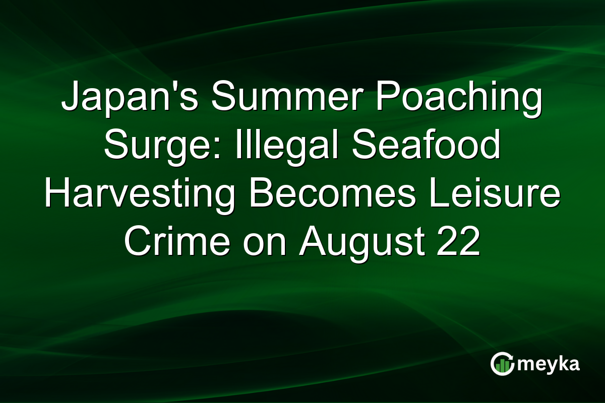 Japan’s Summer Poaching Surge: Illegal Seafood Harvesting Becomes Leisure Crime on August 22