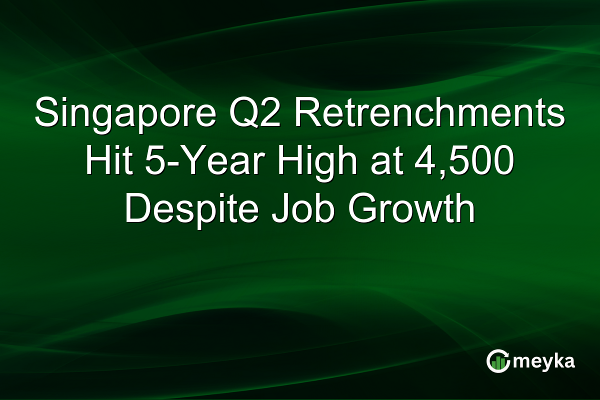 Singapore Q2 Retrenchments Hit 5-Year High at 4,500 Despite Job Growth