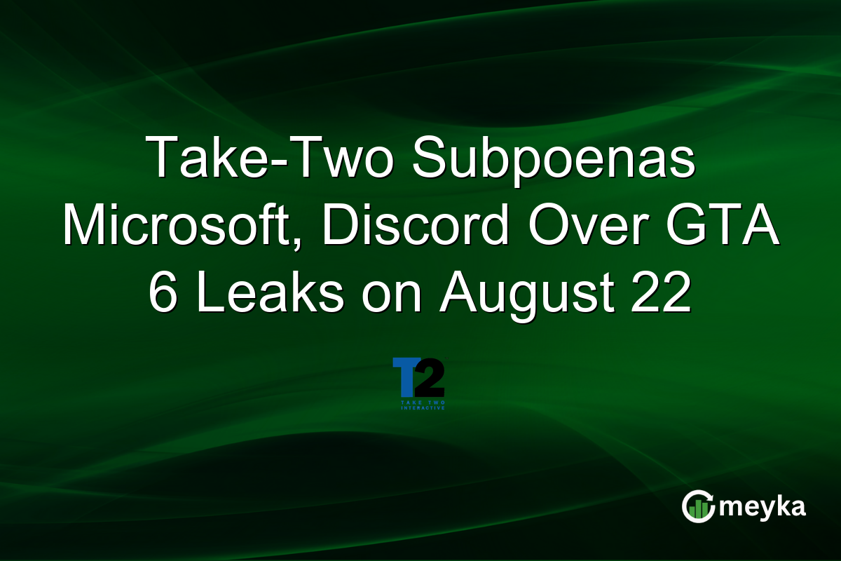 Take-Two Subpoenas Microsoft, Discord Over GTA 6 Leaks on August 22
