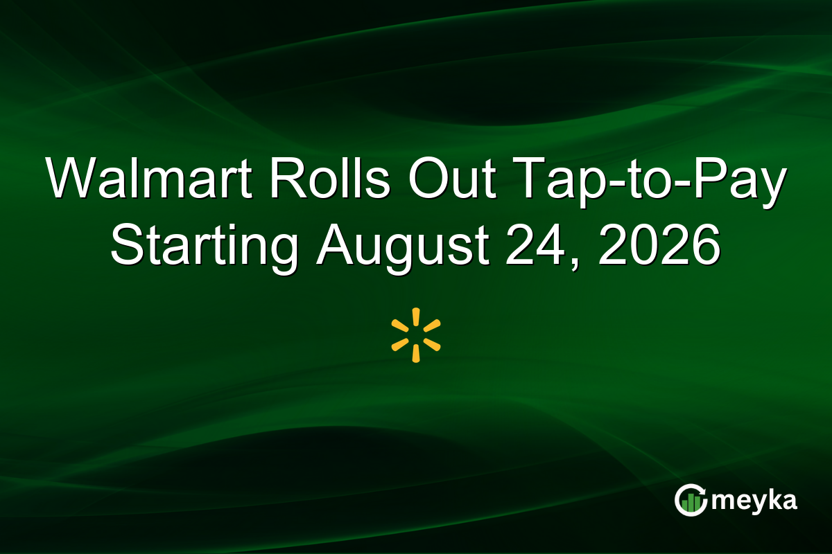 Walmart Rolls Out Tap-to-Pay Starting August 24, 2026