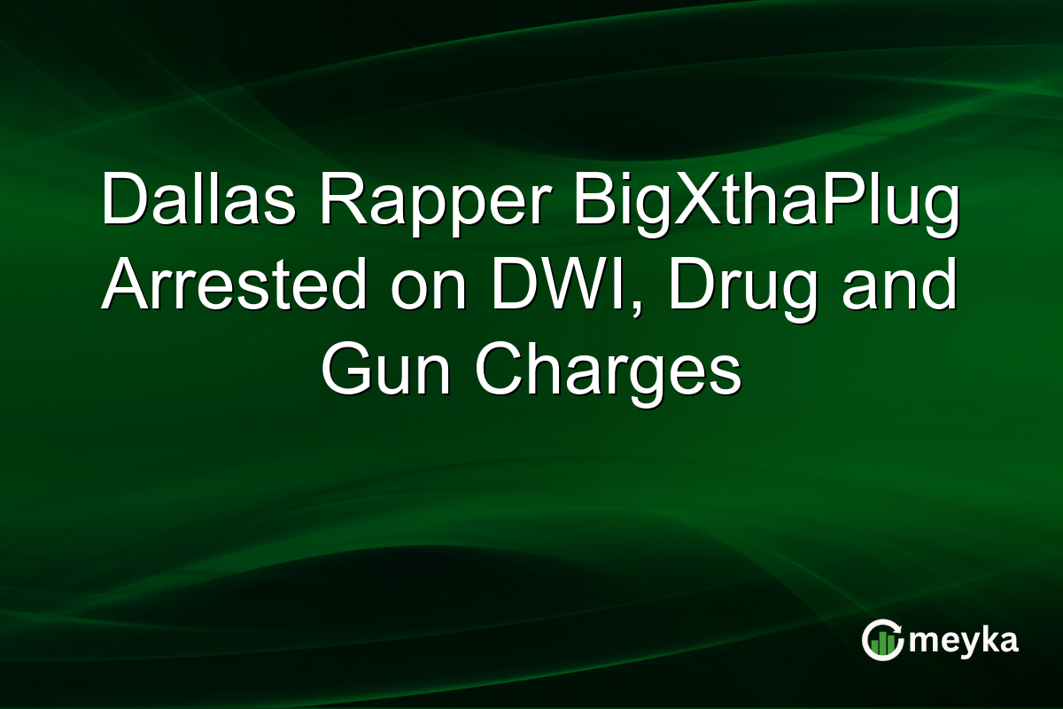 Dallas Rapper BigXthaPlug Arrested on DWI, Drug and Gun Charges