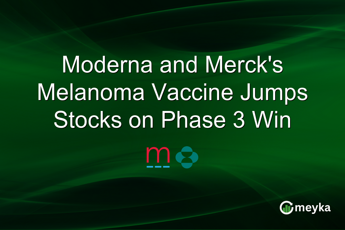 Moderna and Merck’s Melanoma Vaccine Jumps Stocks on Phase 3 Win