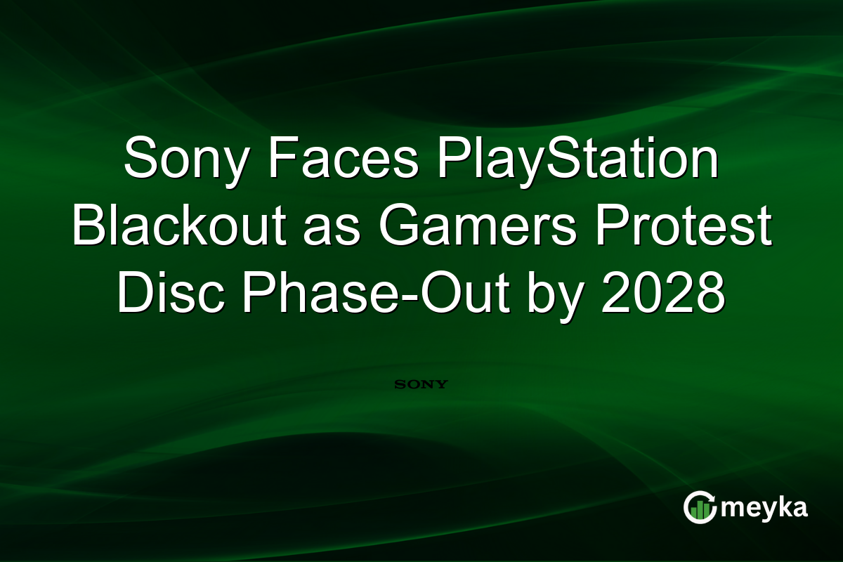 Sony Faces PlayStation Blackout as Gamers Protest Disc Phase-Out by 2028