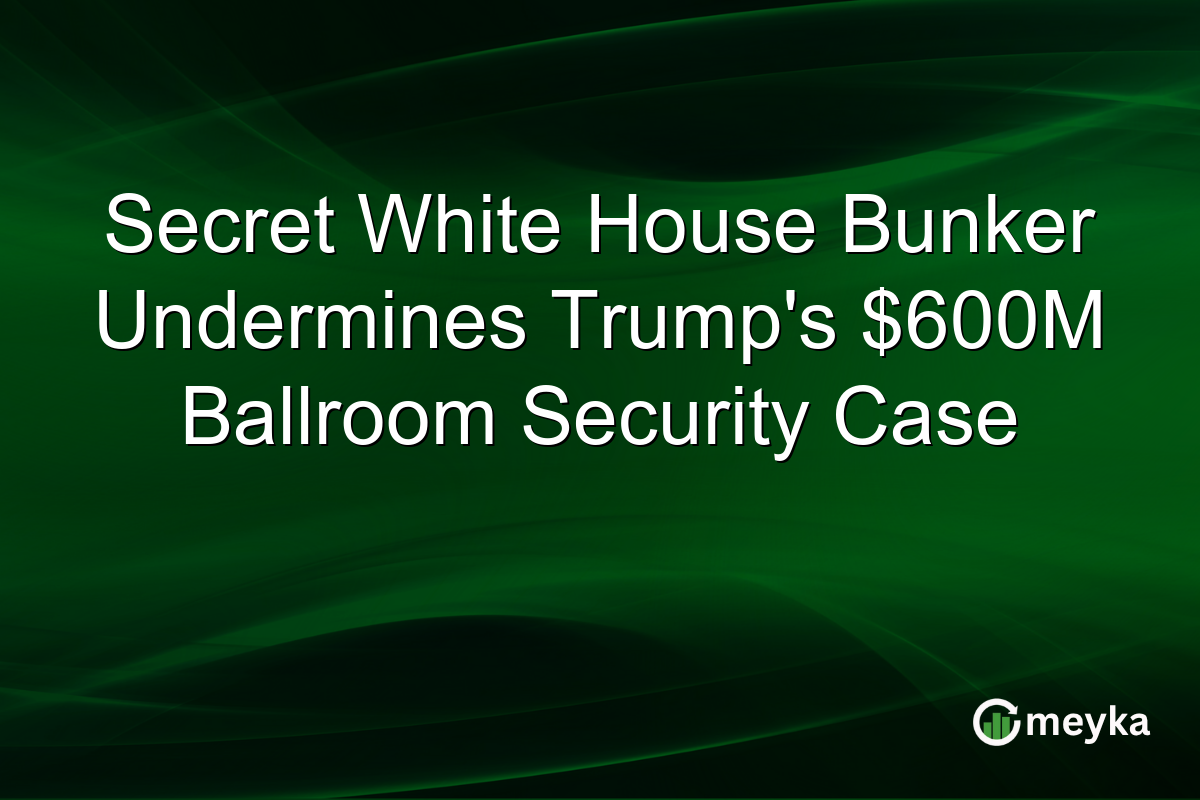 Secret White House Bunker Undermines Trump’s $600M Ballroom Security Case