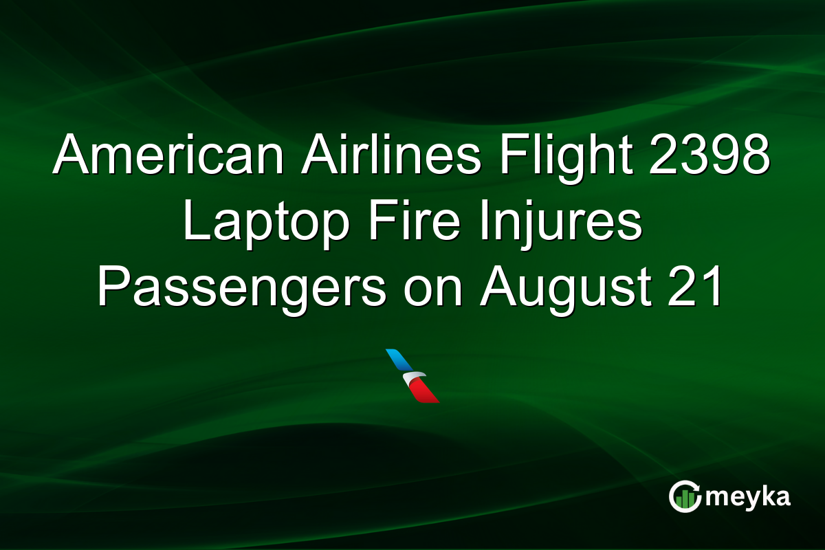 American Airlines Flight 2398 Laptop Fire Injures Passengers on August 21