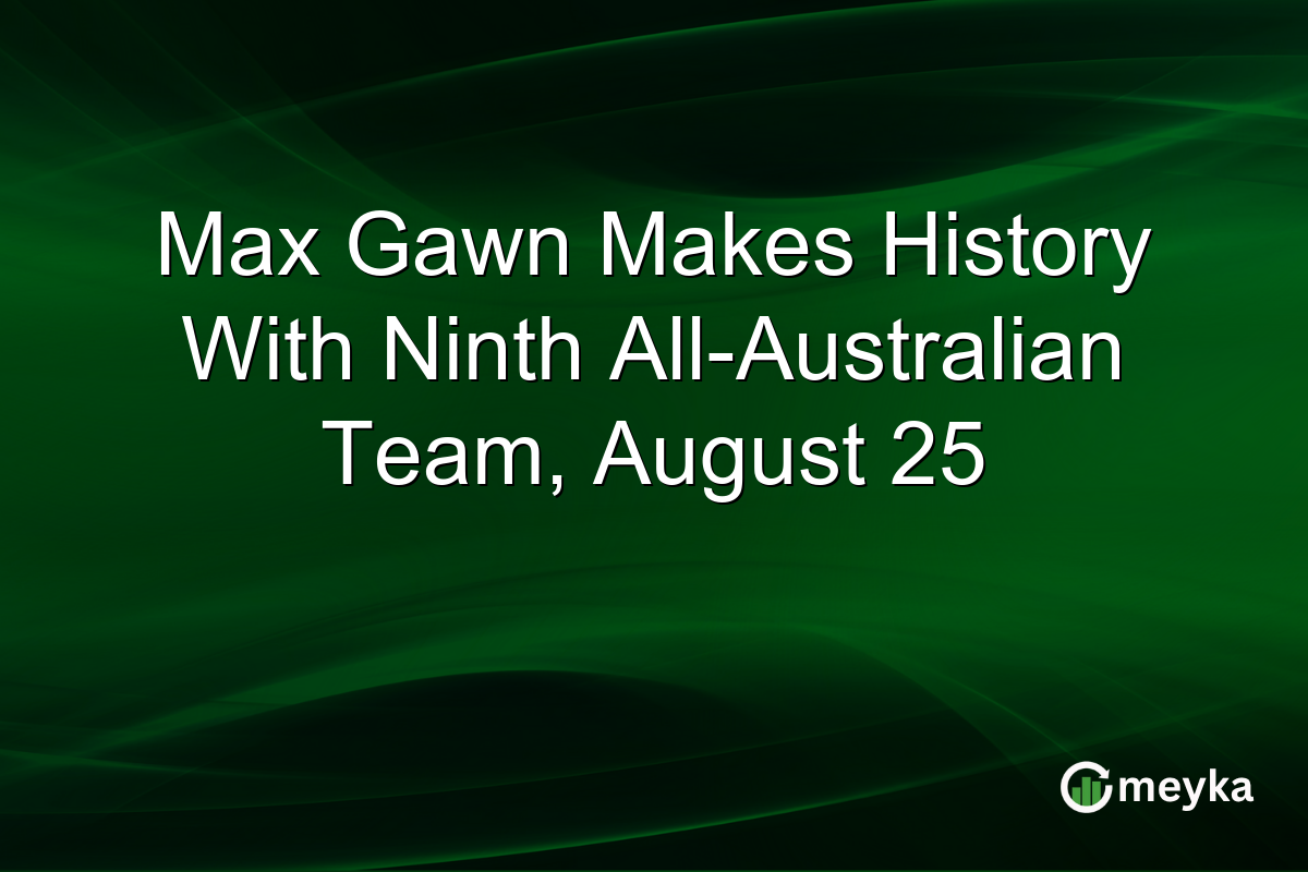 Max Gawn Makes History With Ninth All-Australian Team, August 25
