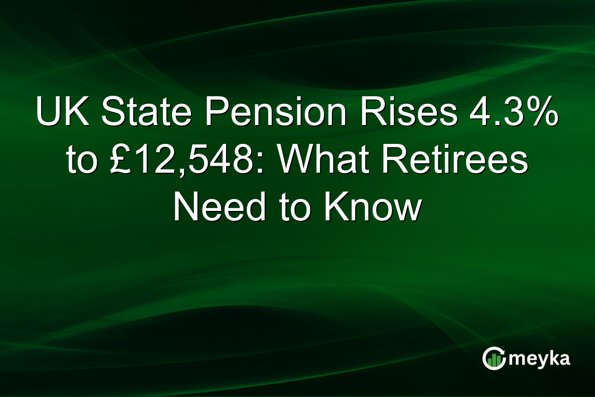 UK State Pension Rises 4.3% to £12,548: What Retirees Need to Know