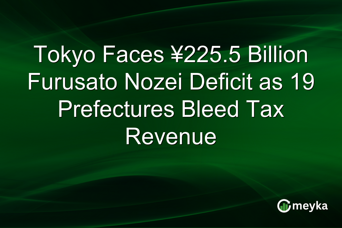 Tokyo Faces ¥225.5 Billion Furusato Nozei Deficit as 19 Prefectures Bleed Tax Revenue