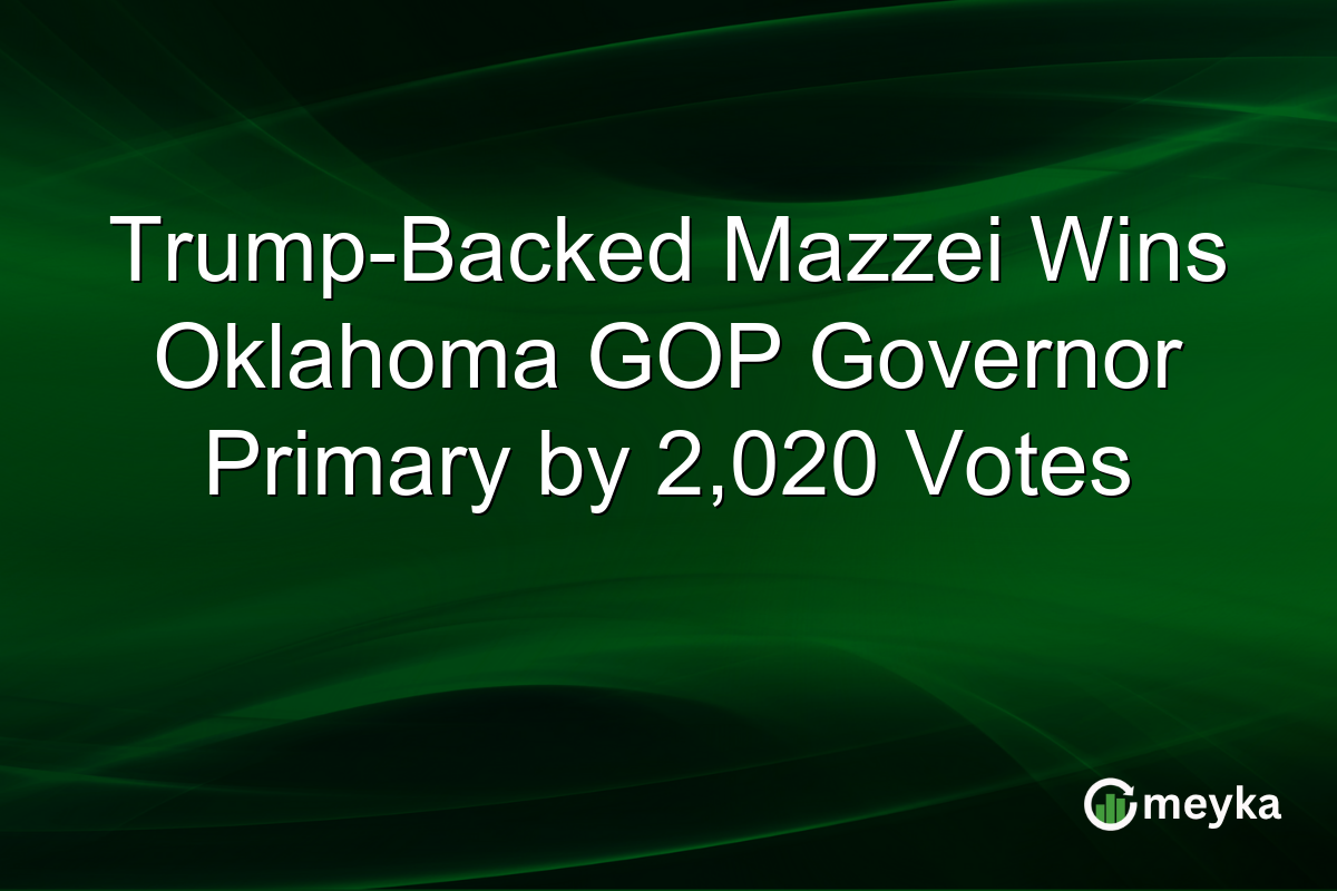 Trump-Backed Mazzei Wins Oklahoma GOP Governor Primary by 2,020 Votes